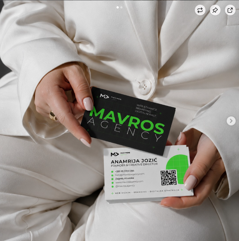 Mavros Agency vizitke